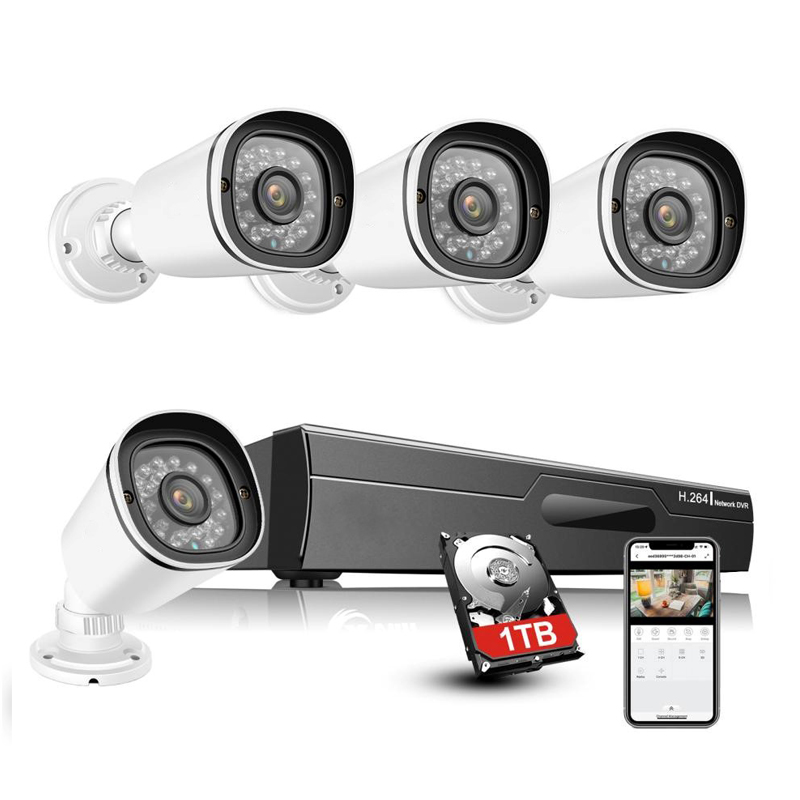 4K 4CH Professional security camera system - Sky CCTV